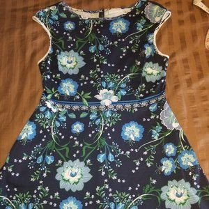 NY&Co Blue Floral Dress with pockets!